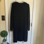 J.Crew  Classic Black Preppy, Boho Long Sleeve Sweater Dress Photo 3