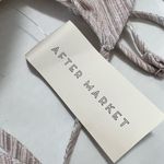 After Market Striped Wrap Midi Dress Beige Tan Spaghetti Strap Tie Waist Photo 9