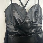 Wild Fable NWT  Black Satin Corset Sleeveless Mini Dress Size XS Photo 6