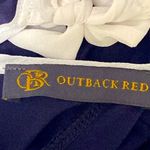 Outback Red Sexy & Sheer Navy Blue Dressy Rayon Backless Tank Top Size M Photo 2