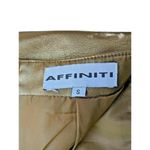 Affiniti Small Gold Polyester Blend Zippered Back Photo 1