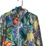 Sport Couture Size Medium Multicolor Vacation Tropical Floral Light Jacket‎ Blue Photo 1