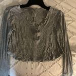 Urban Rebel Grey long sleeved crop top Photo 1
