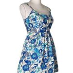 Fossil XS  Floral Sundress Button Up Blue Mini Dress Photo 1