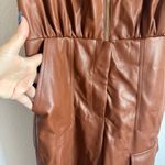 Hutch Anthropologie  Faux-Leather Utility Jumpsuit Size: S Photo 6