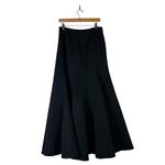 Ann Taylor  Black Maxi Skirt A-Line Full Length Womens 8 Formal Elegant Event Photo 2