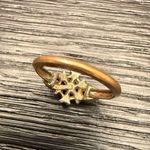 Vintage AVON Turquoise Bead and Seed Pearl Ring Silver Teal Blue Costume Jewelry Photo 5