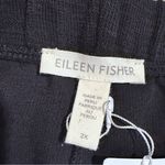 Eileen Fisher NEW  Black Wide Leg Pull On Pants Organic Cotton Womens Plus 2X NWT Photo 2