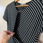 Studio One SALE! Black/White NY A-Line Wrap Top Dress Size M NWT Photo 4
