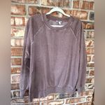 Maurice's  Mauve Sweatshirt with rhinestone Studded Sleeves Photo 1