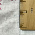Handmade Vintage White Half Apron w/ Pink Embroidery –  – Women’s Kitchen Photo 9