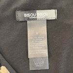 Bisou Bisou Y2K Dress Black Tank Style Beaded Neckline 2 4 New Photo 3