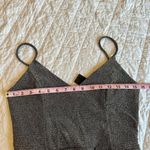 Lulus Forever Your Girl Metallic Body-Con Minidress - Olive Silver Large NWT Photo 11