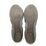 Tory Burch Gabby Cap Toe Scrunch Flat Gunmetal / Silver Ballet Flat Size 8.5 Photo 5