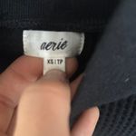 Aerie  cropped black turtle neck Photo 1