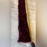 Source Unknown Scarf Red And Black Feathery Soft Neck Warming Casual Versatile Photo 2