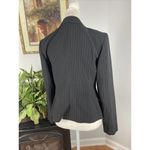 Nine West Blazer Black 6 Coral Color Women Jacket Striped Fully Lined Padded Sh Photo 5