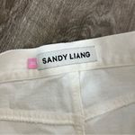 Sandy Liang  White Tams Frayed Denim Mini Skirt Photo 13