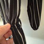 Charlotte Russe  Long Sleeve Off the Shoulder Striped Romper Photo 2