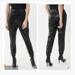 Joseph Ribkoff  Black Faux Leather Joggers Photo 1