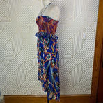 Red Carter Ava Dress in Paradise Blue/Red Floral Photo 8