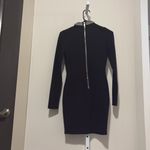 Elegant Black Dress with Embellished Collar Photo 2