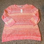 Christopher & Banks XL Pink Ombre Knit Sweater Lightweight Pullover Top Photo 0