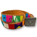 Lands' End Vintage 90s Land’s End Southwestern Aztec Belt 30 Guatemalan Western Bohemian Photo 6