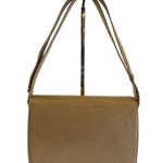Fendi Vintage Square Flap Tan Leather Shoulder Bag Photo 1