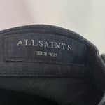 ALLSAINTS Heidi Jeans Women’s Size 29 Black Cropped Flare Raw Hem Mid Rise Photo 10