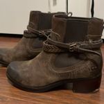 UGG 💖  Krewe Brown Leather Pull On Ankle Boots Photo 2