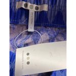 Brand New Threedots Women's Size Large Blue Chevron Print Linen Blend Shorts Photo 3