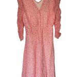 ByTiMo Red Ditsy Floral Dobby Chiffon V Photo 1