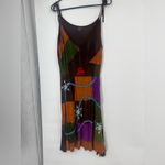 Rising International Boho Dress Embroidered Applique Tie Photo 1