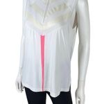 jamie sadock Athletic Golf Zip Up Neck Sleeveless Top White Size L Photo 2