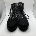 NWOB Larroude Vail Boots Womens 8 Suede Black White Dark Academia Chic City New Photo 2