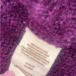 Free People Purple  wool and angora rabbit hair blend button up cardigan Photo 5