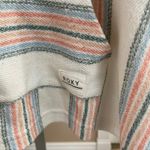 Roxy Terry Cloth Hoodie Womens Medium Kanagroo Pocket Baja Pullover Beach Photo 2
