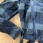 American Eagle Buffalo Plaid Wool Moto Photo 1