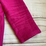 Talbots 100% Linen Pink Button Down Blazer Size 2 Photo 3