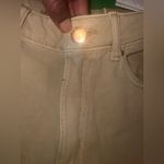 Michael Kors Michael by Carmen High Rise Wide Leg Khaki Denim Pants size 6 Photo 2