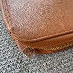 The Royal Standard Cognac Tan Travel Zippered Jewelry Makeup Bag NWOT Photo 9