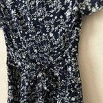 Blue Rain Navy and White Floral Romper Dress Photo 3