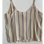 Rails ‎ Aubry Peach Navy Stripe Button Front Tank Top - S EUC Photo 13