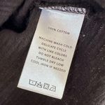 Lilla P. Cotton Ruffle Sleeve Tank Sz Small Black Photo 6