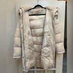 Calvin Klein  Cream Winter Heavyweight Hooded Puffer Jacket Women’s Size L NWOT Photo 3