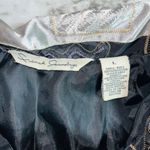 French Laundry | Blazer Paneled Striped Vintage | Silver Grey | Womens | L Photo 5