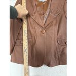 Classiques Entier  Women’s L Soft Brown Genuine Lamb Leather Cropped  Jacket Photo 5