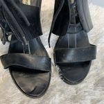 Steve Madden Nannoo Black Lace up Heel Sandals Sz 9 Photo 2
