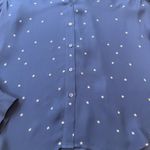 L'Agence L’AGENCE Silk Navy Starry Button-Up Blouse Photo 2